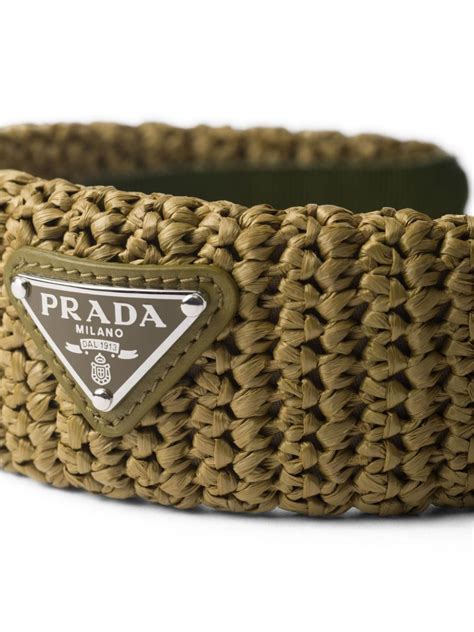 prada green headband|farfetch Prada headband.